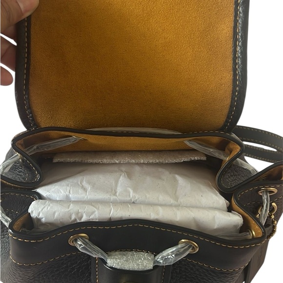 Coach Riya Black Leather Backpack main image 3